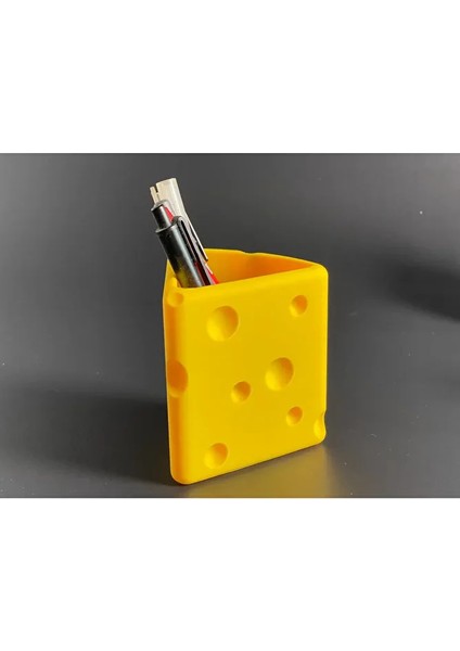 Peynir Desenli Kalemlik 10 cm Masa Üstü Organizer Kalem ve Aksesuar Düzenleyici indirimleri