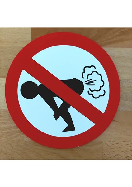 Osurmak Yasaktır Tabelası - Fırt Yapmak Yasaktır Etiketi