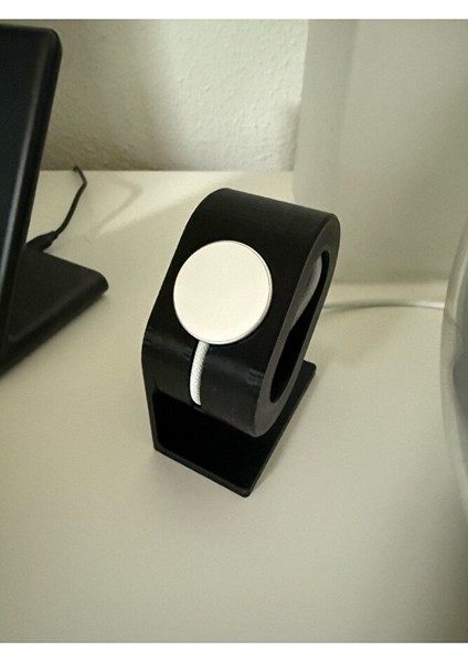 Akıllı Saat Standı Siyah – Masaüstü Düzenleyici, Şarj Tutucu