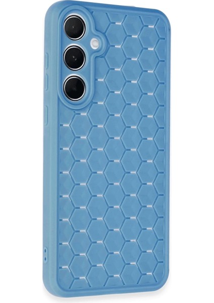 Newface Samsung Galaxy A15 4g Kılıf Petek Silikon Kapak - Mavi fiyatları