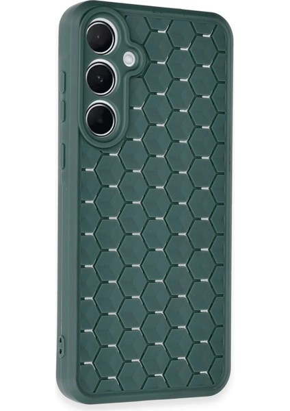 Newface Samsung Galaxy A15 4g Kılıf Petek Silikon Kapak - Koyu Yeşil fiyatları