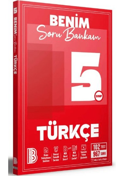 Benim Hocam 5. Sınıf Türkçe Soru Bankası Benim Hocam Yayınları