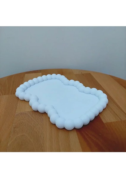 Dekoratif Takı Tabağı 2’li Set - Yuvarlak Boncuklu Bulut Takı Düzenleyici modelleri