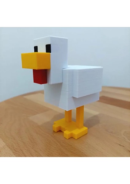 Minecraft Tavuk Figürü 9 cm - Dekoratif Oyuncak & Koleksiyonluk Biblo