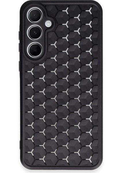 Newface Samsung Galaxy A35 5g Kılıf Petek Silikon Kapak - Siyah