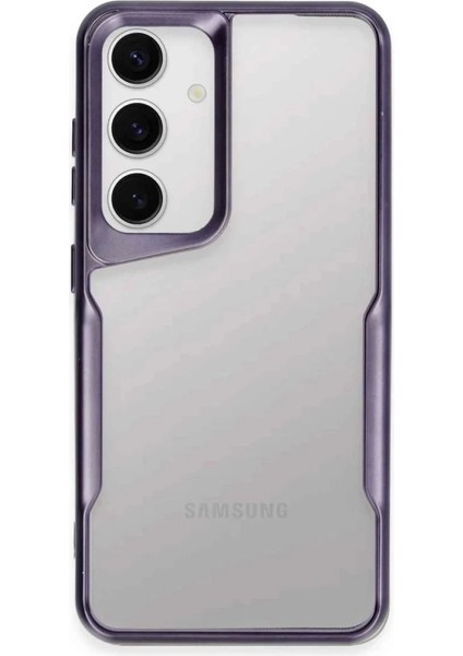 Newface Samsung Galaxy A24 4g Kılıf Boyi Silikon Kapak - Derin Mor