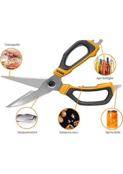 225 mm Büyüklüğünde Yüksek Kaliteli Çok Amaçlı Makas modelleri