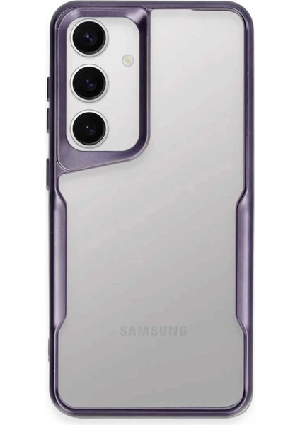 Newface Samsung Galaxy A35 5g Kılıf Boyi Silikon Kapak - Derin Mor