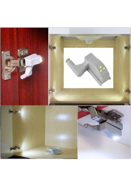 Mutfak Dolabı Içi Sensörlü LED Aydınlatma, Enerji Tasarruflu, Menteşe Üstü, Kullanışlı 1 Adet