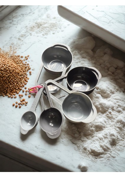 5 Parça Ölçü Kaşığı ve Kap Seti – Plastik Hamur Işi & Pasta Malzemesi fiyatları