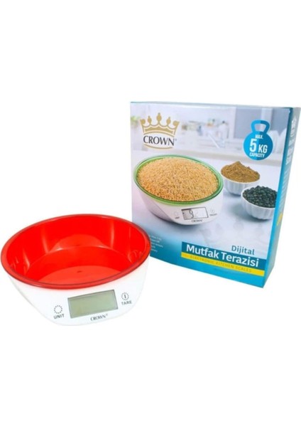 Kırmızı Dijital Mutfak Terazisi, 5 Kg, Hassas Tartım, Pratik Kullanım modelleri