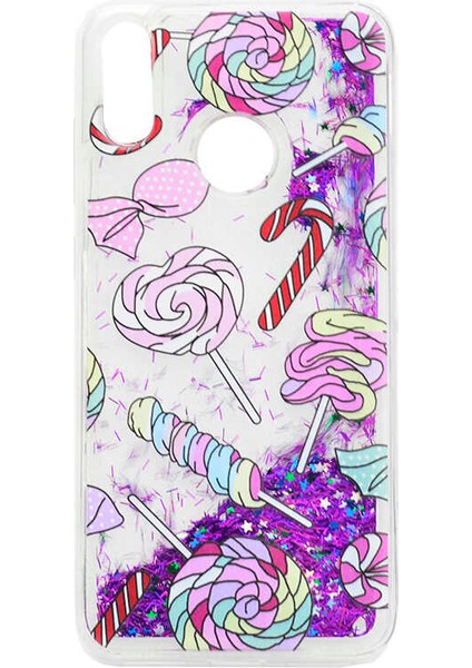Huawei Y7 Prime 2019 Kılıf Esnek Renekli Eğlenceli Kapak Marshmelo Silikon