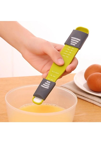 Ayarlanabilir Gıda Ölçüm Kaşığı, Şeker Tuz Kahve Un Terazisi ve Sporcu Ölçüm Aracı