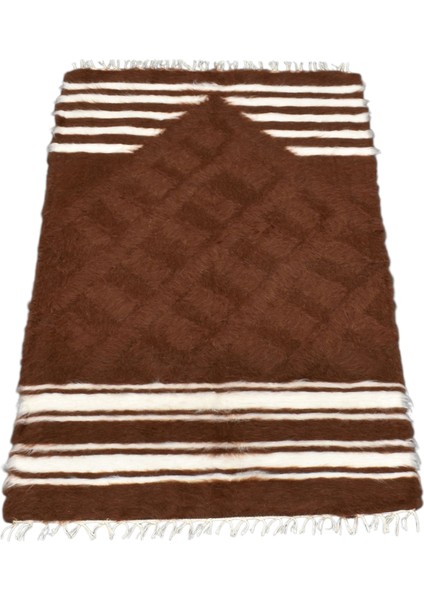 Yeni El Dokuma Namazlık Seccade Tiftik Yün Siirt Kilimi 6315