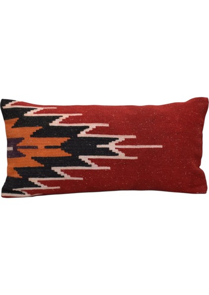 Yeni El Dokuma Dekoratif Lumbar Kilim Kırlent Yastık Kılıfı 6168