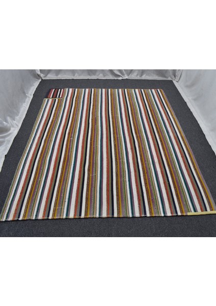 El Dokuma Büyük Boy Bukleli Pamuklu Yamalı Yörük Kilimi 6330 modelleri