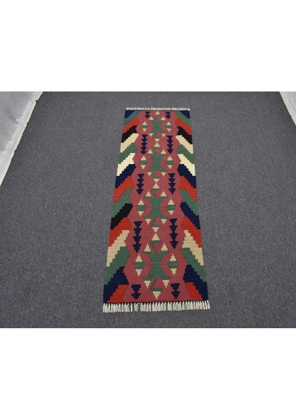 Yeni El Dokuma Seçkin Kayseri Yün Mini Yolluk Kilim 6318 fırsatları