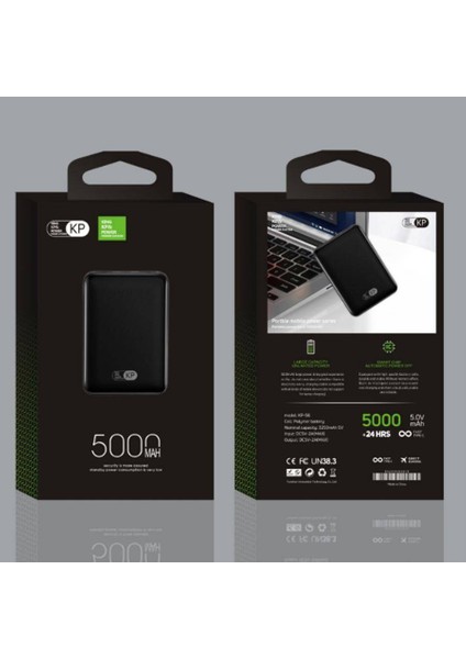 KP-56 Powerbank 5.000 Amper Siyah modelleri