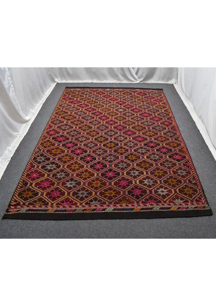 Yeni El Dokuması Devasa Karapınar Yörük Yün Cecim Kilim 6317 fiyatları