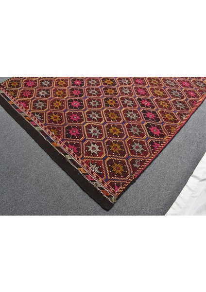 Yeni El Dokuması Devasa Karapınar Yörük Yün Cecim Kilim 6317 indirimleri