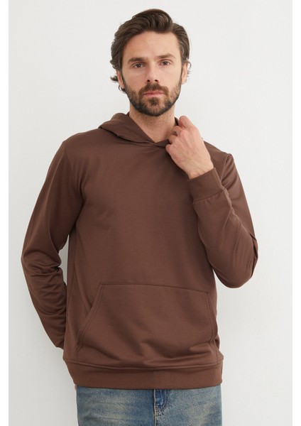 Kapüşonlu Kanguru Cepli Sweatshirt