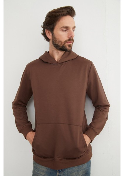 Kapüşonlu Kanguru Cepli Sweatshirt