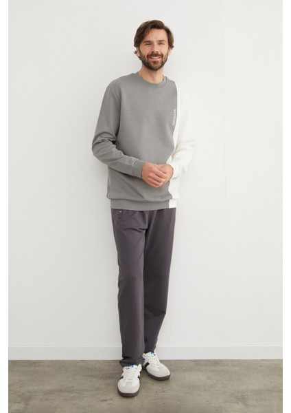 Respectıve Yazı Baskılı Renk Bloklu Sweatshirt fiyatları