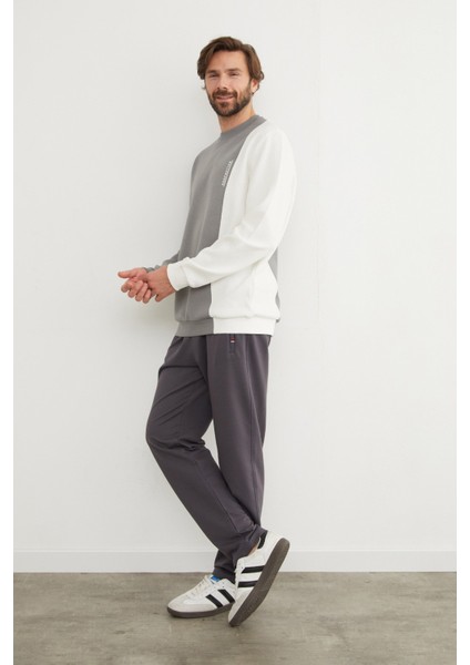 Respectıve Yazı Baskılı Renk Bloklu Sweatshirt fırsatları