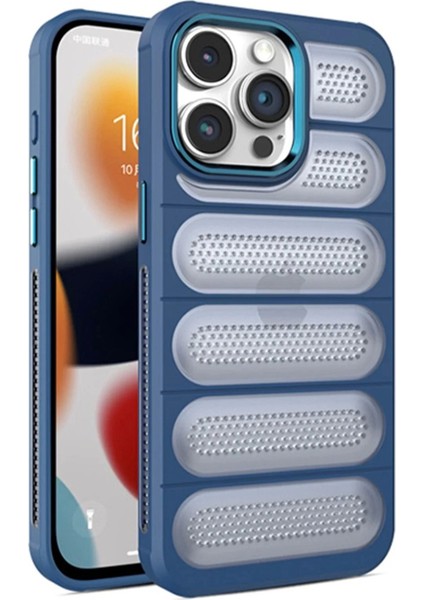 Newface iPhone 15 Pro Kılıf Airmax Silikon Kapak - Lacivert