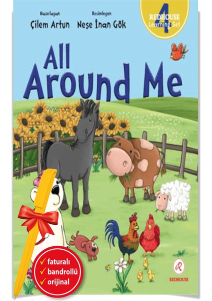 Alfa Kalem+ All Around Me / Redhouse Learning Set 4 (Çilem Artun) Yeni Redhouse Kitap Ingilizce