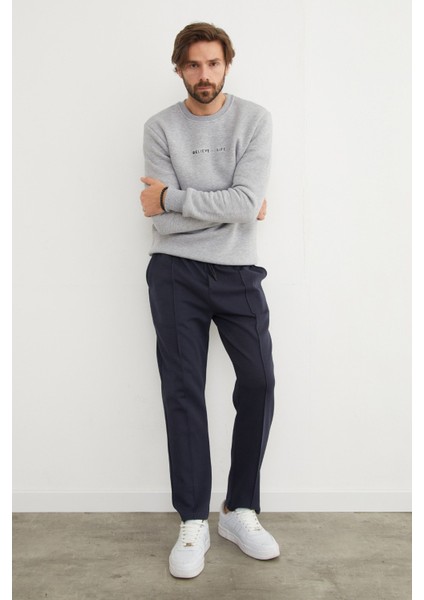 Beli Bağlamalı Çimalı Jogger Pantolon