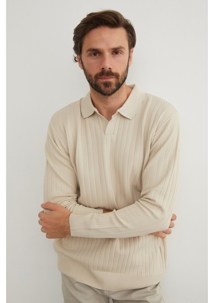 Basic Polo Yaka Triko Kazak modelleri