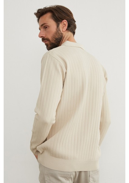 Basic Polo Yaka Triko Kazak