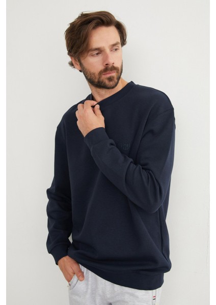 Original Raw Kabartma Baskılı Sweatshirt fırsatları