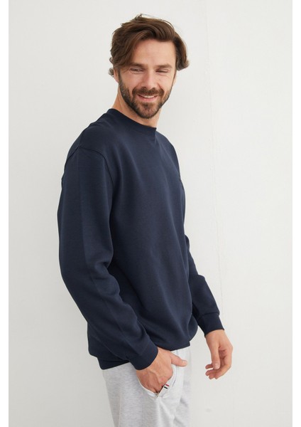 Original Raw Kabartma Baskılı Sweatshirt