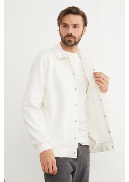 Çıt Çıtlı Cepli Polo Yaka Ceket