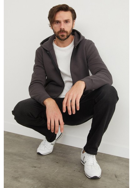 3 Iplik Fermuarlı Kanguru Cepli Sweatshirt fiyatları