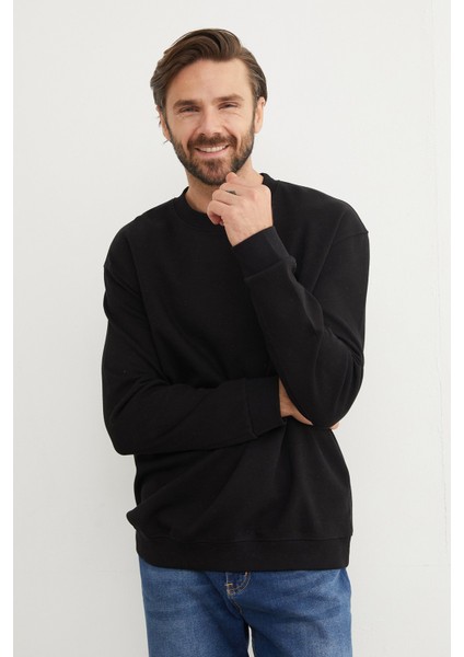 Original Raw Kabartma Baskılı Sweatshirt