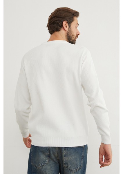 Basic Bisiklet Yaka Triko Kazak