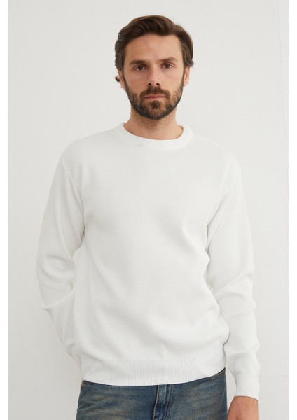 Basic Bisiklet Yaka Triko Kazak