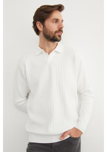 Basic Polo Yaka Triko Kazak fırsatları