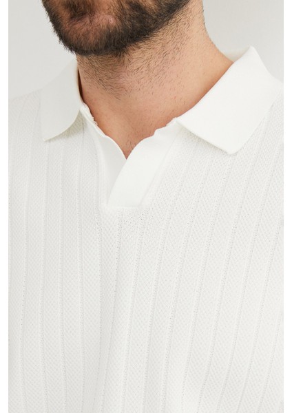 Basic Polo Yaka Triko Kazak