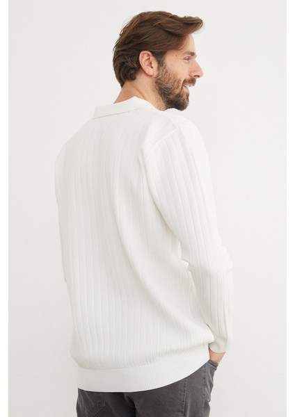 Basic Polo Yaka Triko Kazak