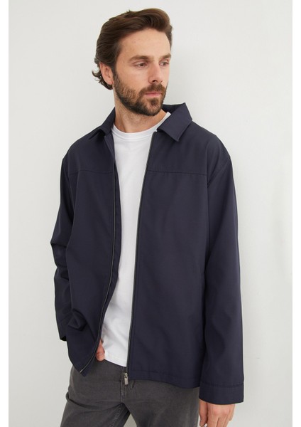 Fermuarlı Polo Yaka Scuba Kumaş Yağmurluk indirimleri