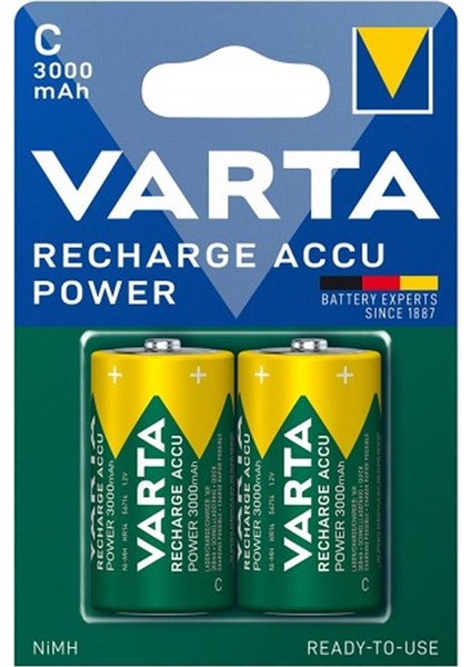 HR14 3000MAH C Orta Boy 1.2 Volt Ni-Mh Şarjlı Pil 2li Paket (Şarj Edilebilir) modelleri