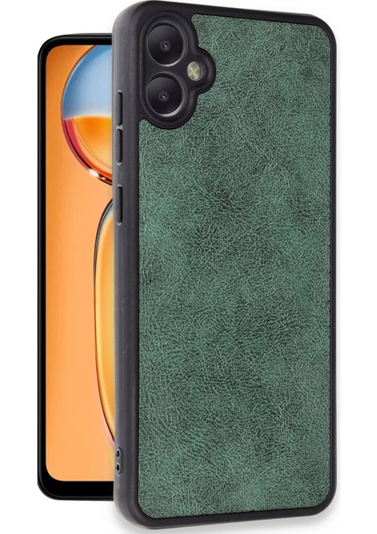 Newface Samsung Galaxy A05 Kılıf Aras Deri Kapak - Koyu Yeşil fiyatları