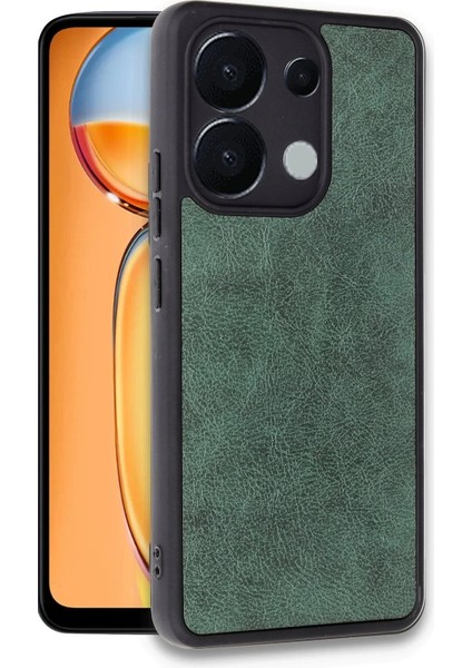 Newface Xiaomi Redmi Note 13 Pro 4g Kılıf Aras Deri Kapak - Koyu Yeşil fiyatları