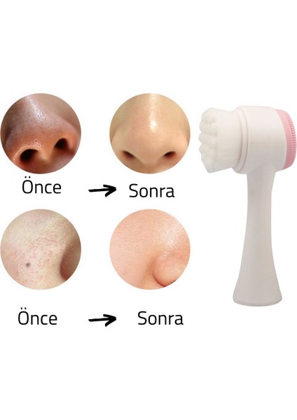2&apos;li Set Çift Taraflı Cilt Temizleme Fırçası ve Yeşim Taşı Çift Taraflı Cilt Masaj Aleti (4915) indirimleri
