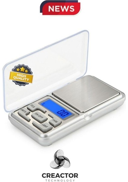 Dijital Hassas Elektronik Cep Terazisi, 200G/0.1G, Hafif ve Kullanışlı Tartı