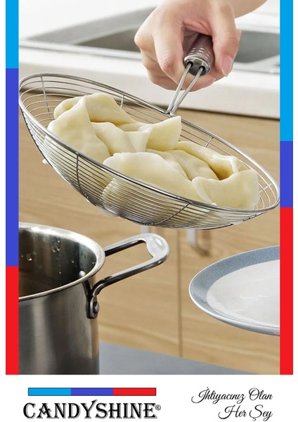 Paslanmaz Çelik Kızartma ve Haşlama Süzgeç, Kaşık, Kevgir, Tel, Çok Amaçlı indirimleri